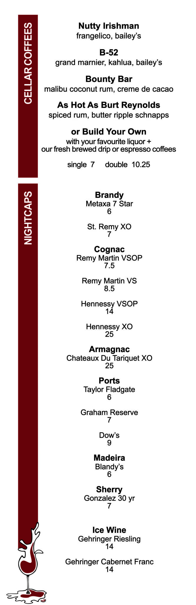 Wines and other beverages The Cellar Wine Bar & Kitchen Penticton